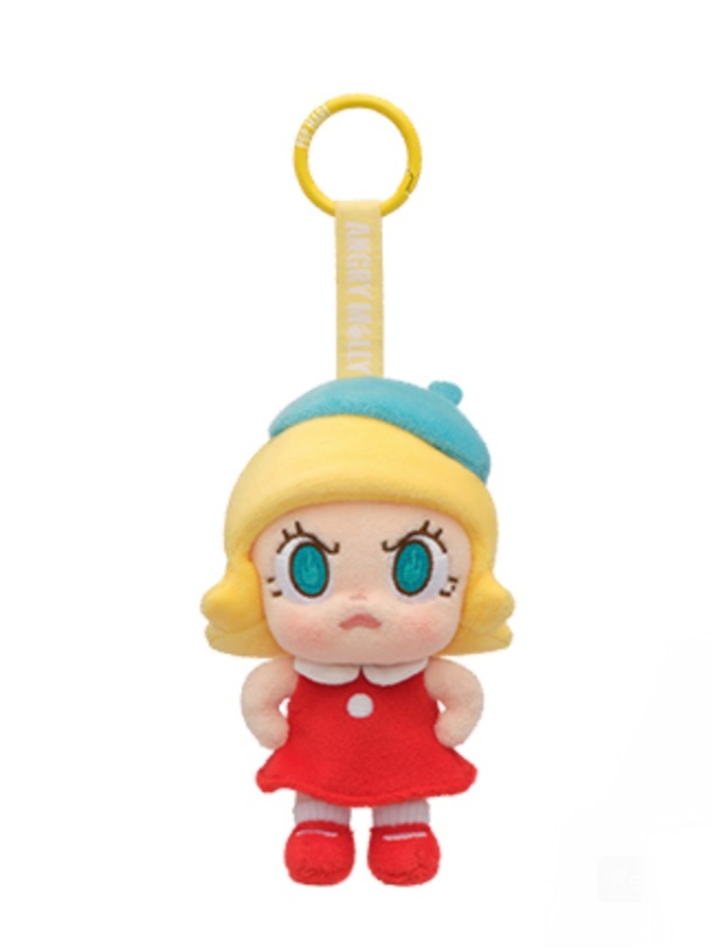 Pop Mart Angry Molly Plush Pendant - RED FIRE